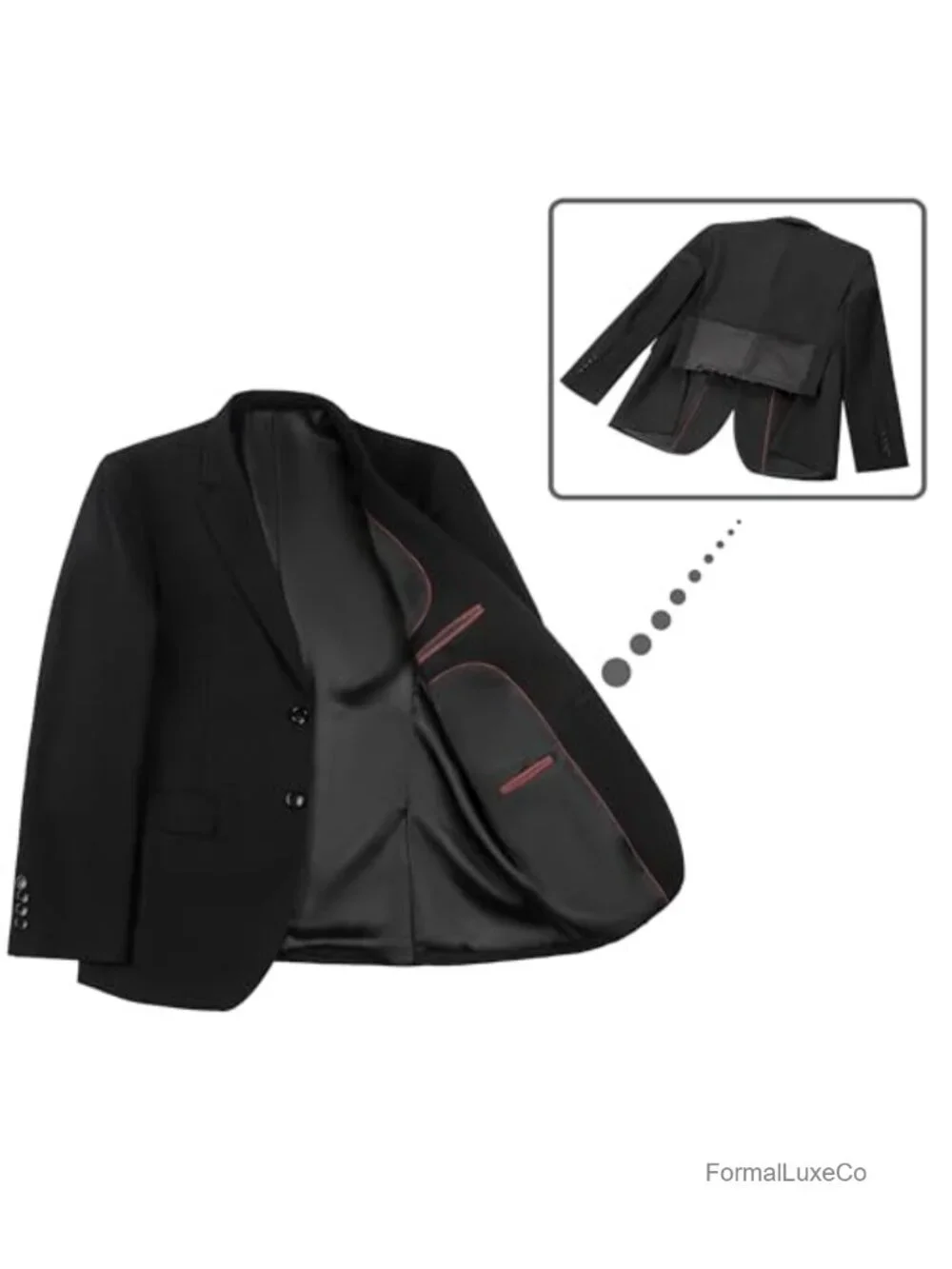 Men's Blazer 2 Button Single Breasted Notched Lapel Sport Coat Suit Jacket Slim
